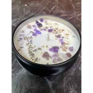 Soy Wax - Lavender & Amethyst Peace Intention Candle